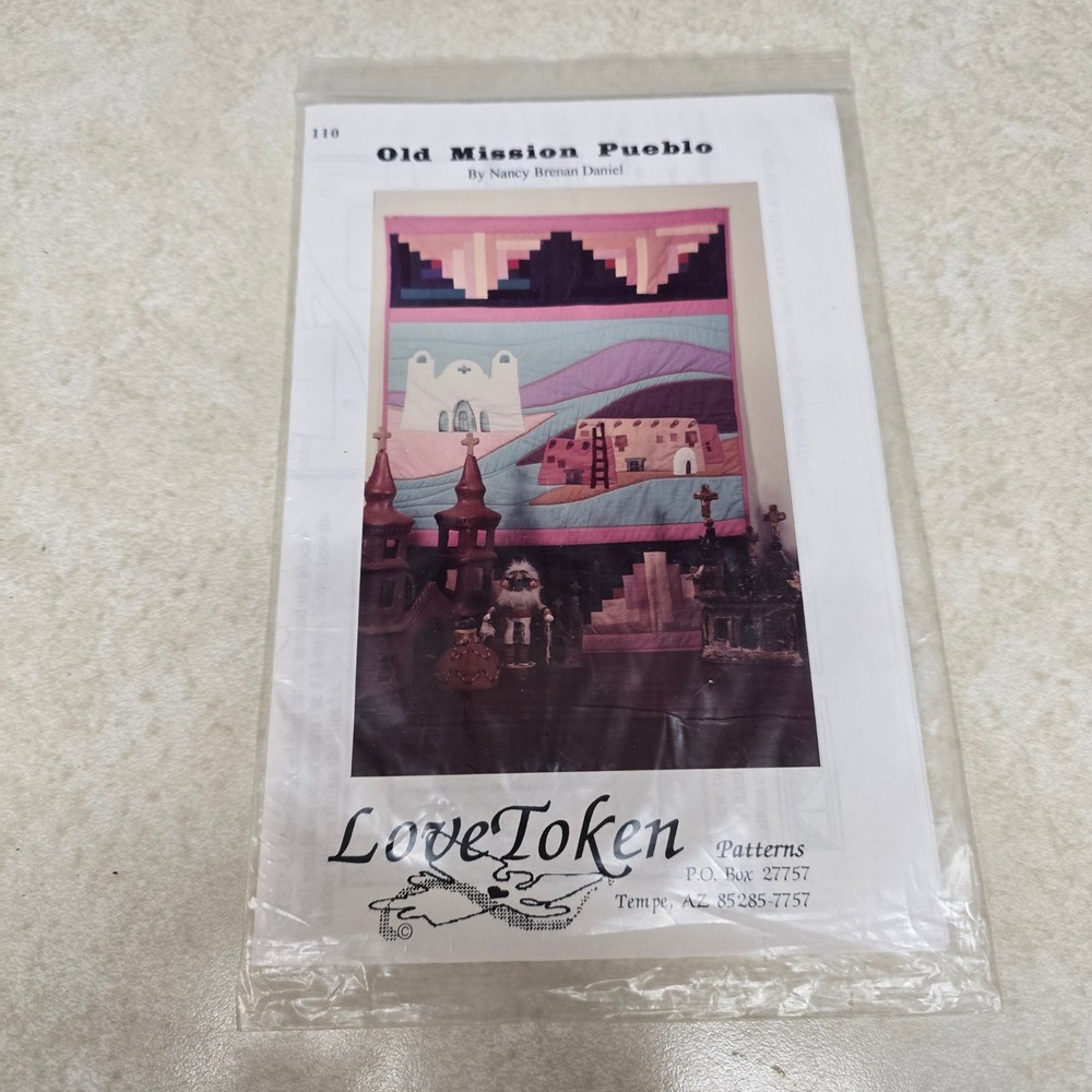 Love Token Patterns Old Mission Pueblo Quilt Pattern Nancy Brenan Daniel 1988